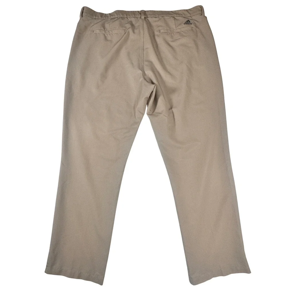 Adidas‎ Ultimate365 Golf Pants Mens 42x31 Tan Pinstripe Performance Chino